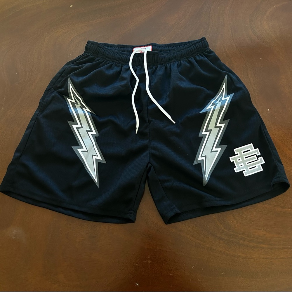 Eric Emanuel Black Lightning Shorts